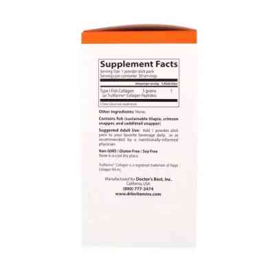 Жирні кислоти Doctor&apos;s Best Риб&apos;ячий Колаген, Fish Collagen, 30 пакетиків (DRB-00418) Вінниця