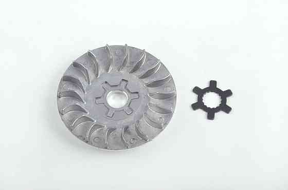 Щека вариатора неподвижная 2T Стелс 50, скутер Ямаха Йог 90 (алюминий, d-16, +ступица) Мукачево