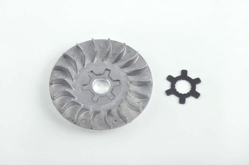 Щека вариатора неподвижная 2T Стелс 50, скутер Ямаха Йог 90 (алюминий, d-16, +ступица) Мукачево - изображение 1