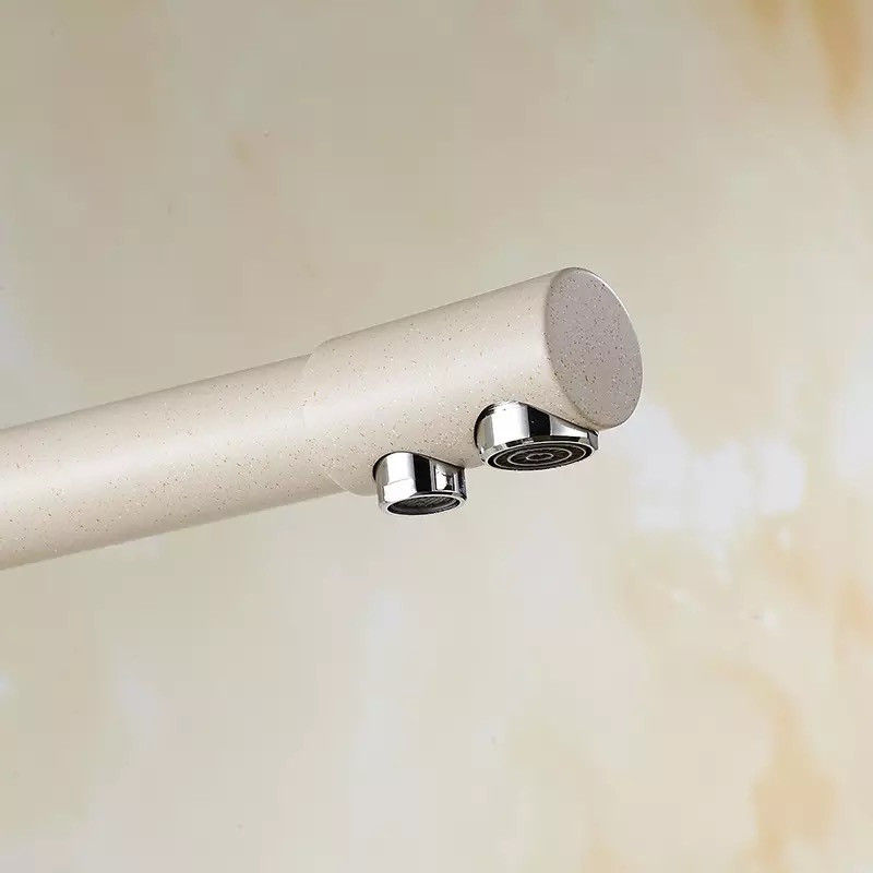 Змішувач для кухні WanFan , для гарячої і холодної води, 2 види подачі води матовий Бежевий Кам'янець-Подільський - фото 5