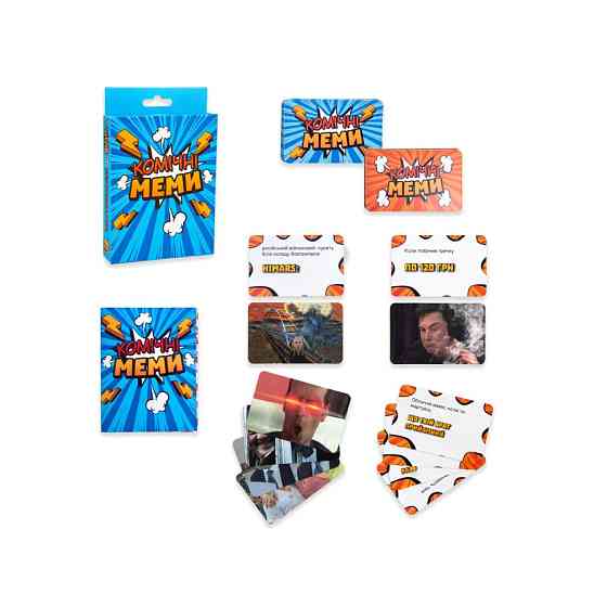 Настольная игра Strateg Комические Мемы развлекательная укр 30317 Винница