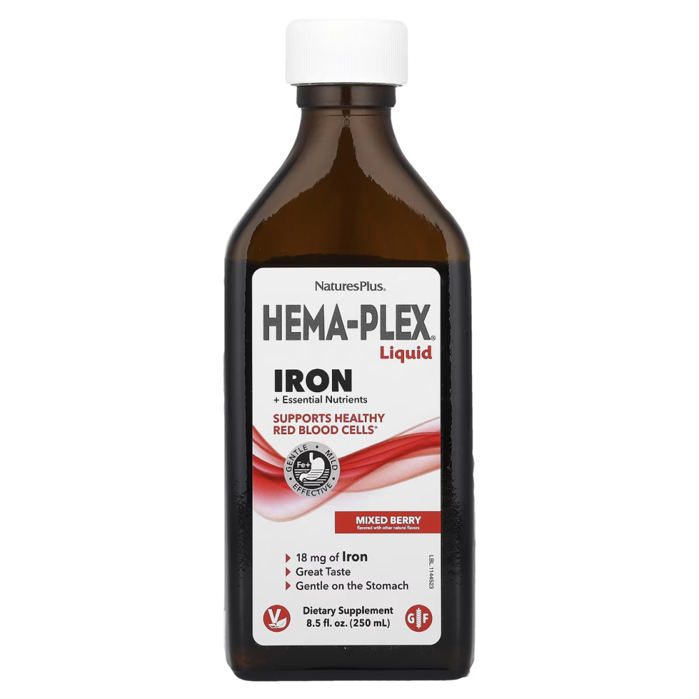 Комплекс витаминов и минералов с железом Nature's Plus Hema-Plex&reg 250 мл ягоди Киев - изображение 2
