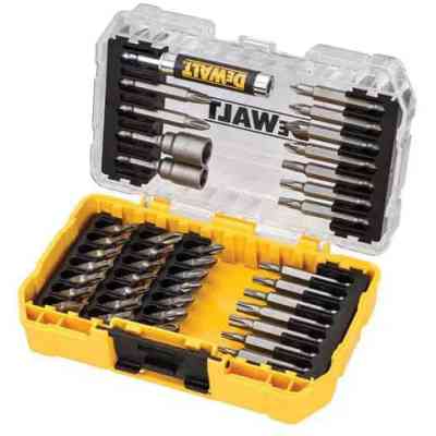 Набор бит DeWALT Phillips, Pozidriv, Torx, L= 25, 50 мм, головки 8, 10 мм, маг. держ., 40 шт, кейс (DT70705) Винница