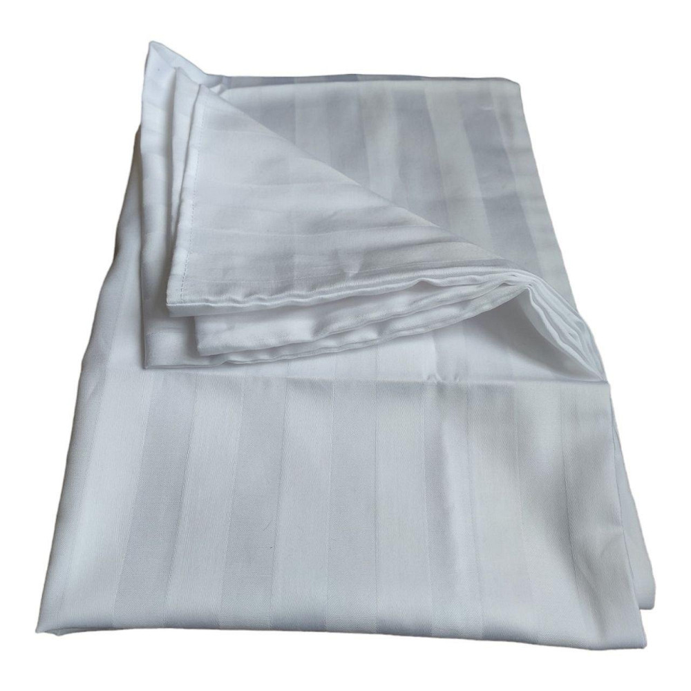 Наволочка Сатин страйп 50×70 белая Киев - изображение 2