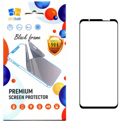 Стекло защитное Drobak Realme С51 Black Frame A+ (535390) Винница - изображение 1