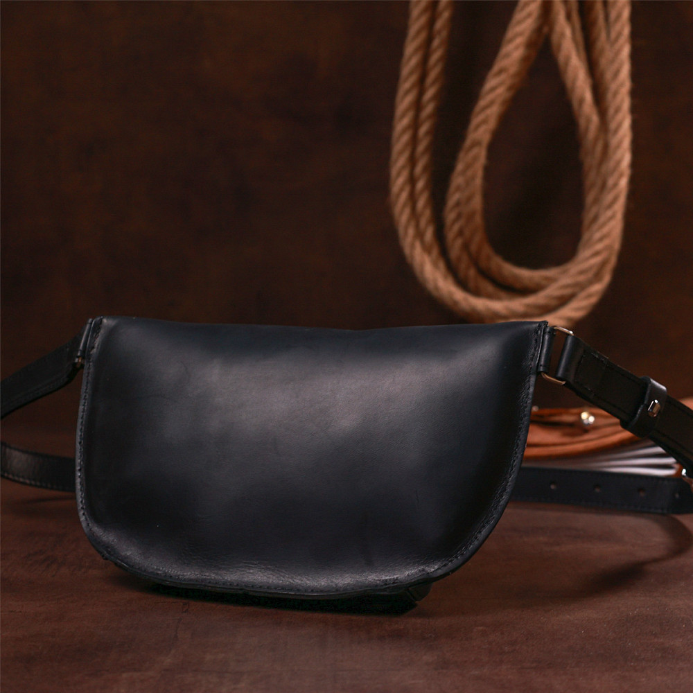 Стильна вінтажна жіноча бананка Чорний (SHVIGEL) Київ - фото 4