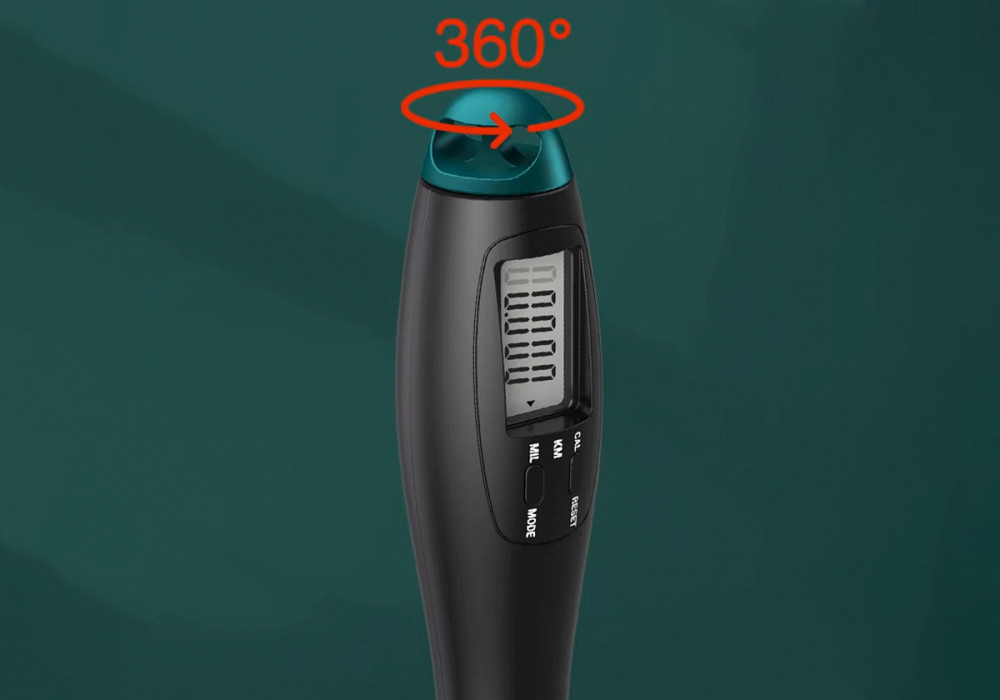 EasyFit Швидкісна скакалка з лічильником EasyFit чорний-зелений Коломия - фото 3