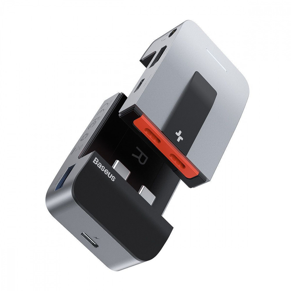 USB-Хаб Baseus Multifunctional Armor Age Type-C Bracket серый Львов - изображение 7