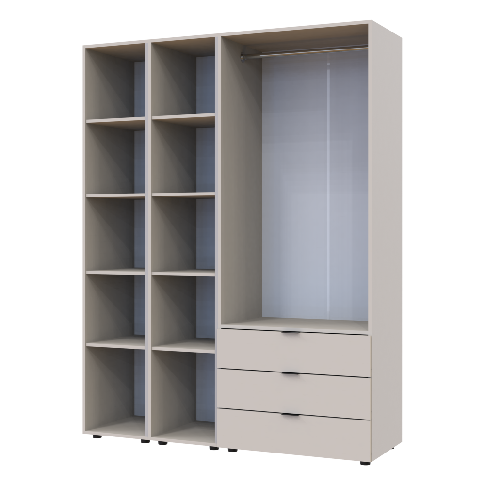 Комплект шкафов для одежды Doros Гелар (3 шт.) 153,9х49,5х203,4 см Кашемир (DRS-011244) Львов - изображение 12