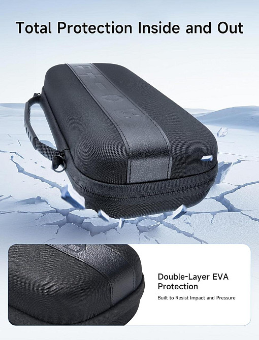 Кейс JSAUX BG0122 для Nintendo Switch 2 чорний жорсткий Hard Shell 20 слотів для карт велика дорожня сумка органайзер захисний Київ - фото 6