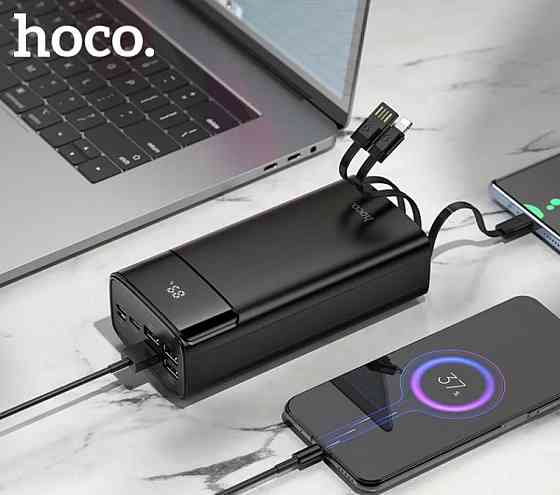 Повербанк Hoco DB89B 30000mAh 22.5W кабелі дисплей ліхтарик. Харків