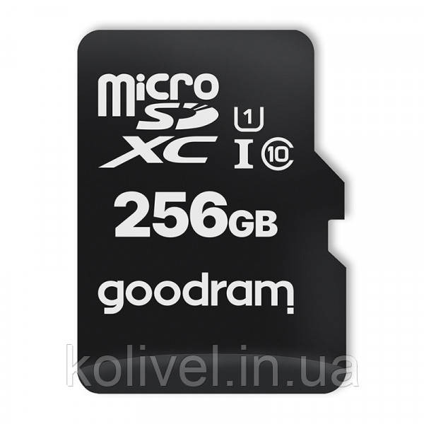 Memory card Secure Digital Micro 256Gb GoodRAM SDXC (class 10 UHS I U1) Retail + adapter (M1AA-2560R12#) Киев - изображение 2