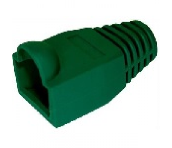 Колпачок изолирующий Merlion RJ-45 Зелёный Cat.5/Cat.6 Q100 Полтава - изображение 1