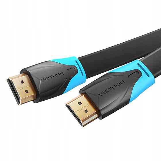 Кабель Vention Flat HDMI v2.0 Cable Плоский 1.5M Black (VAA-B02-L150) Киев