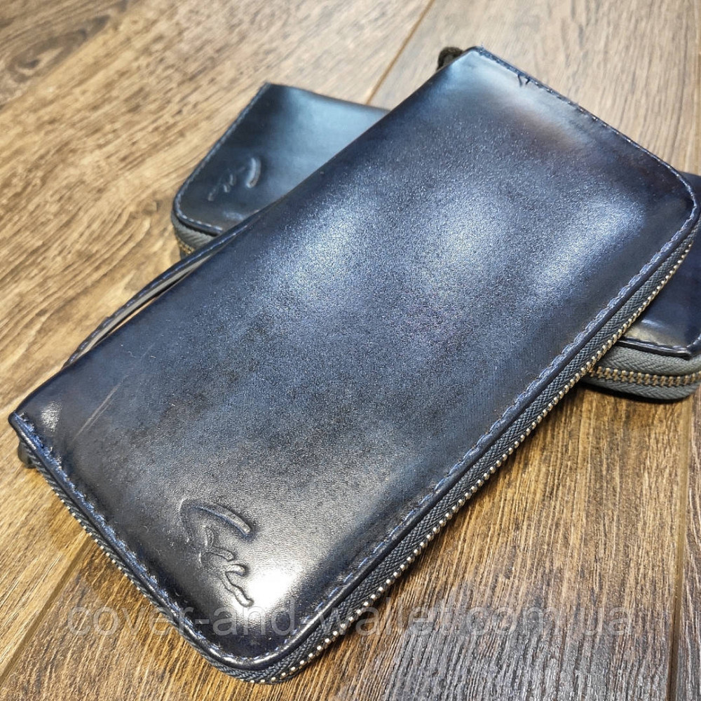 Темно-синій гаманець на блискавці Kivi Київ - фото 1