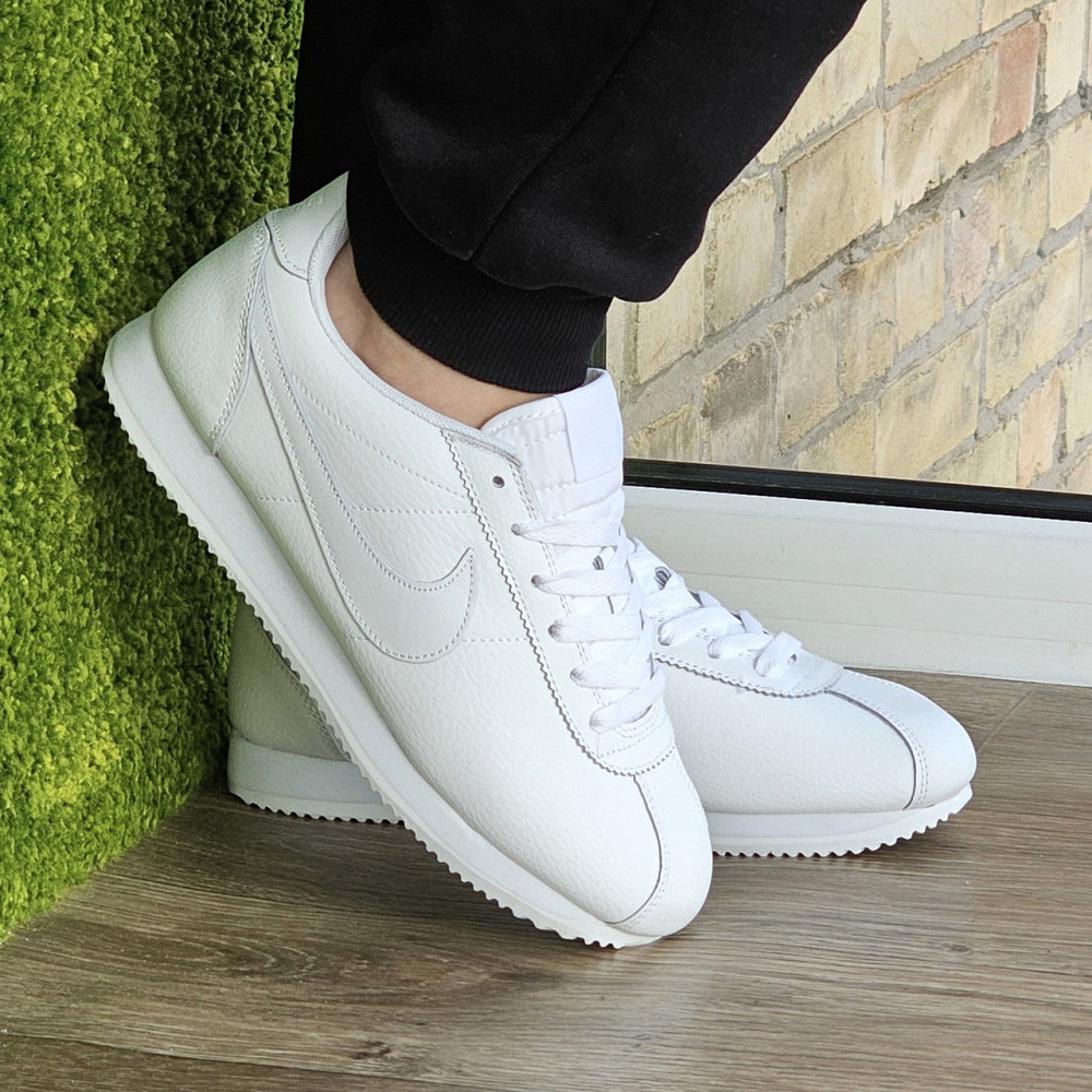 Мужские Термо Кроссовки Nike Cortez Белые Кожаные Найк Еврозима (размеры: 43,44,45,46) Видео Обзор Днепр - изображение 9