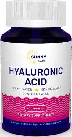 Гіалуронова кислота Sunny Caps Hyaluronic Acid Powerful 120 мг 60 капс Київ