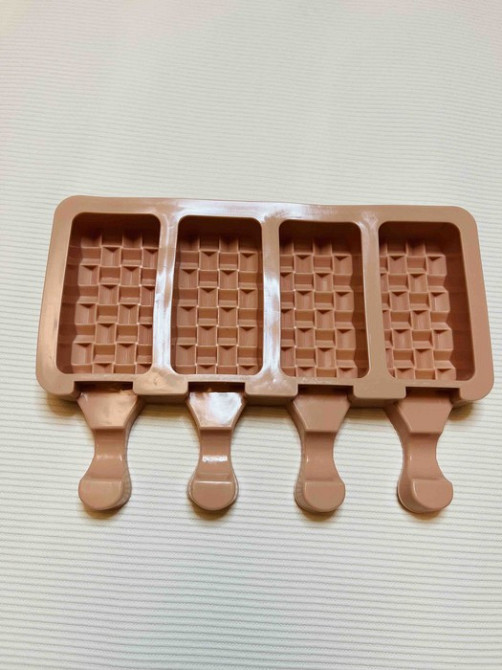 Форма для мороженого Empire Плетенка, 4 шт, силиконовая, 18×9 см, для духовки и морозилки, антипригарная Одесса - изображение 1