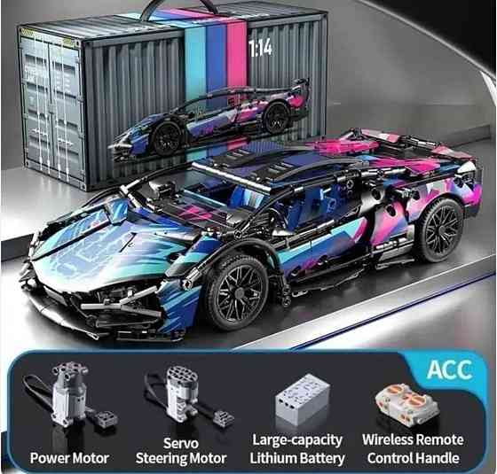 Конструктор LEGO, машинка на пульте управления + подсветка Porsche 911. Харьков