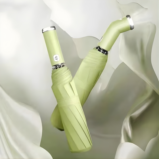 Зонт 98 см с Led-фонариком от дождя, солнца, диаметр, зонт автоматический,10 спиц, green Каменец-Подольский