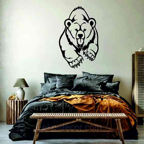 Декоративное настенное Панно «Медведь» Декор на стену Киев