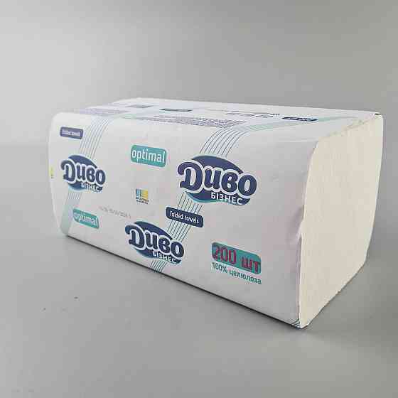 Полотенце бумажное v-складка белое(200листов) SoffiPro Optimal (1 пачка) Харьков