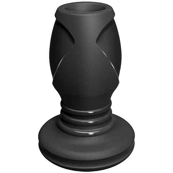 Анальний тунель Doc Johnson Platinum Premium Silicone — The Stretch — Medium — Black Sex Aura Київ