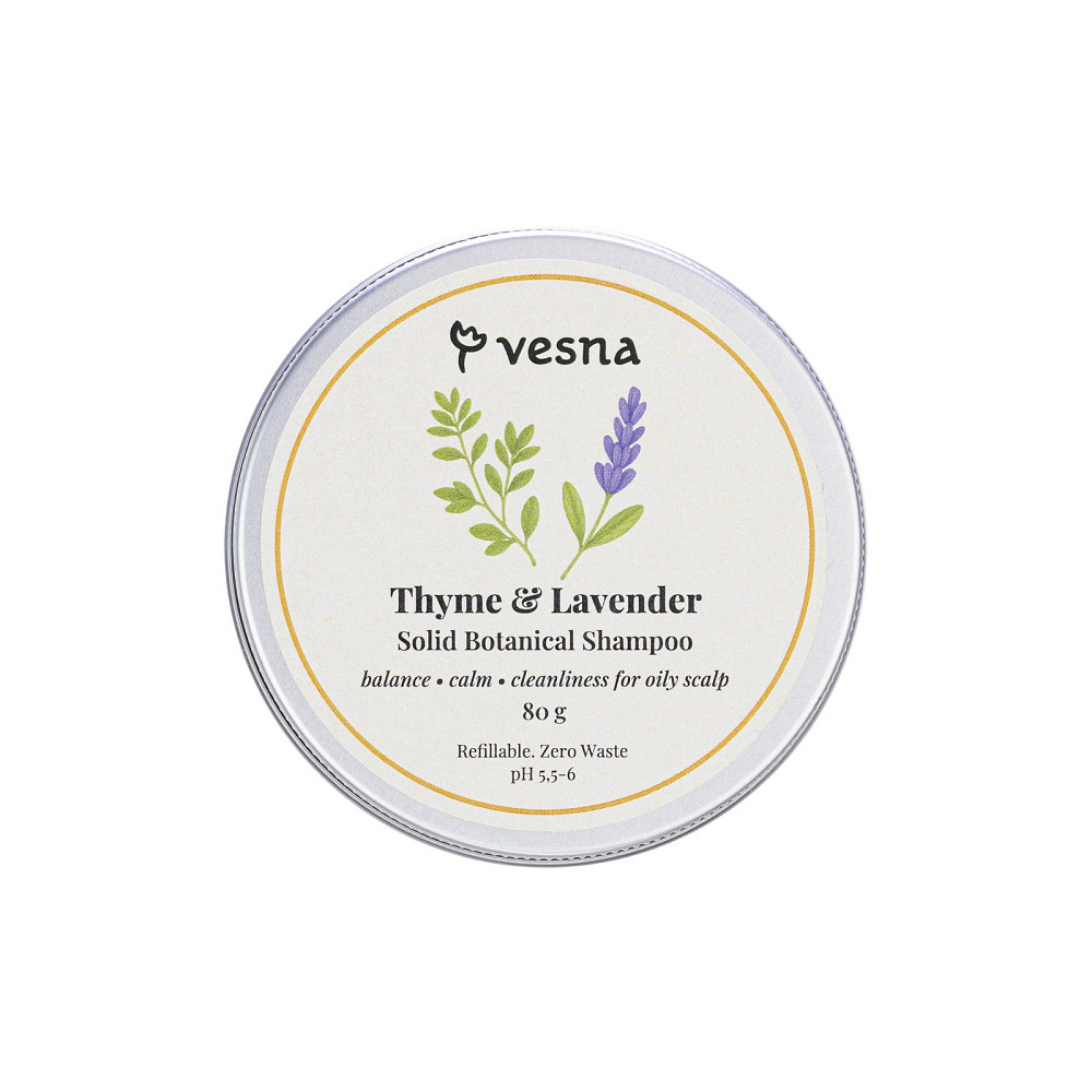 Твердий шампунь Чебрець та Лаванда Vesna 80 г Київ - фото 2