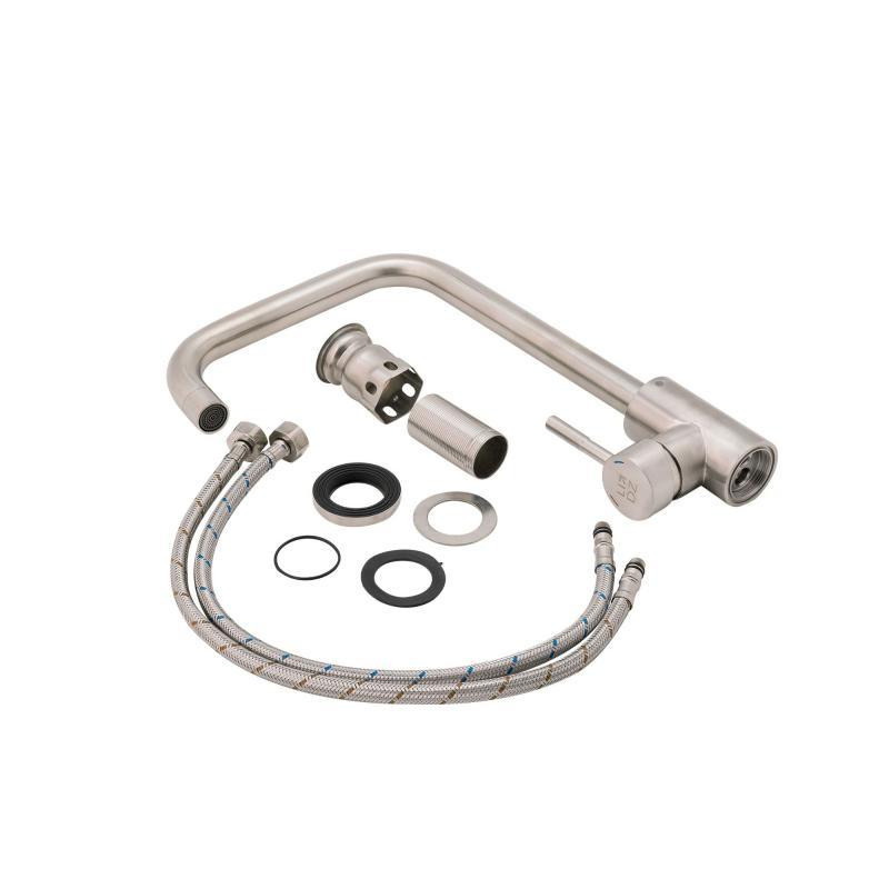 Змішувач для кухні Lidz 12 32 015F-7, нікель Київ - фото 6