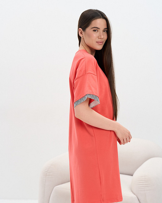 Жіноча туніка вільного крою - Листя Nicoletta 83676 L Київ - фото 2