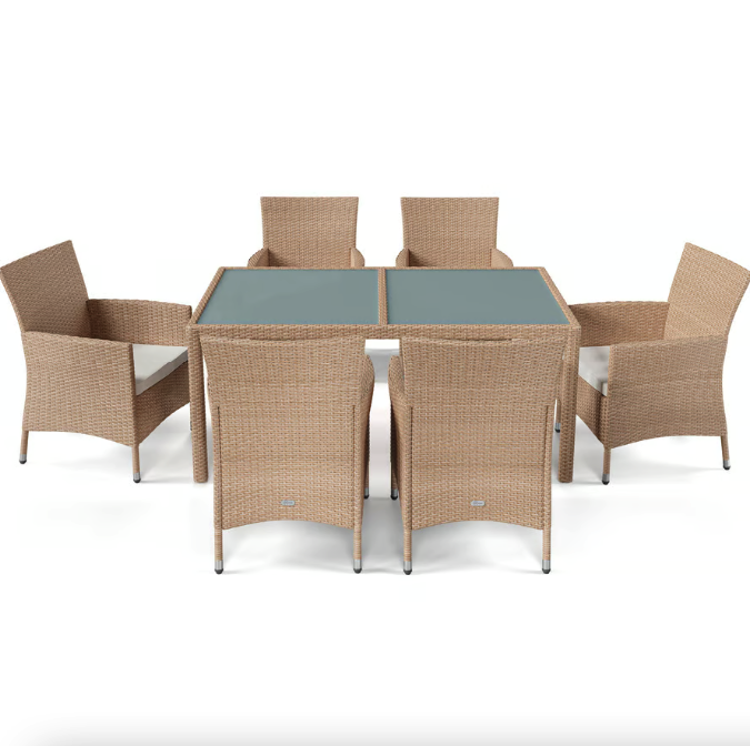 Садові меблі Di Volio VERONA 6+1 бежево-кремові Київ - фото 1