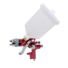 Пистолет покрасочный HVLP d-1.4 с верх. пласт. бачком 600мл RED PROF Мукачево - изображение 5