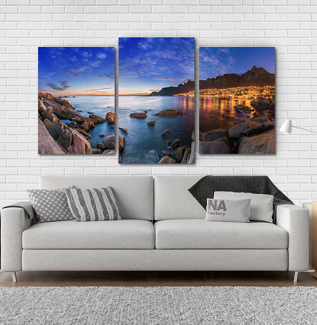 Модульна картина Місто Море (53х100см) Art-13_3 Київ - фото 2