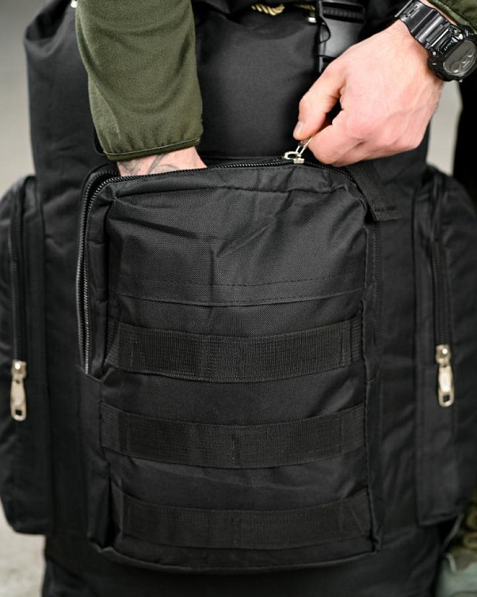 Рюкзак тактичний та туристичний 70л VA чорний ВТ6925 Одеса - фото 6