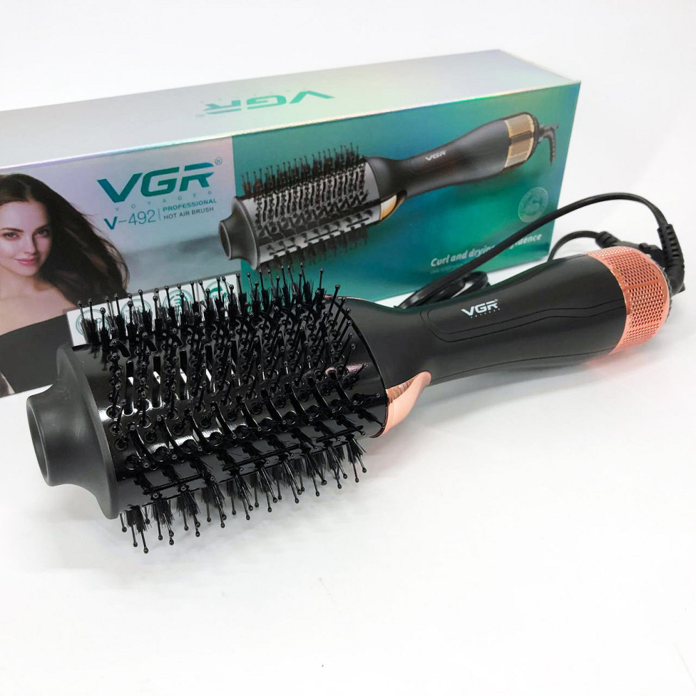 Професійний фен оригінал, Фен-щітка для об'єму волосся, Фен-стайлер для кучерявого волосся CY-59 Львів - фото 5