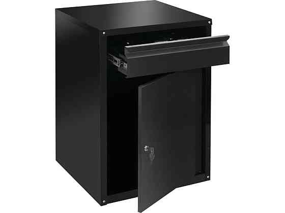 Шафа для майстерні з шуфлядою VOREL 775x 525x 485 мм, з лакованої бляхи [1] Одесса