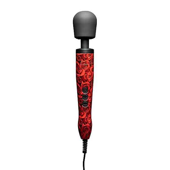 Вібромасажер DOXY Original ROSE PATTERN, дуже потужний, живлення 220В, пульсівні вібрації Sex Aura Київ