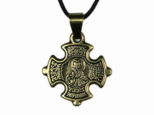 Нательная иконка кулон Леонид Киев - изображение 1