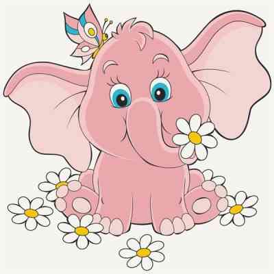 Картина по номерам ArtCraft Рожеве слоненя 30х30 см (15035-AC) Вінниця