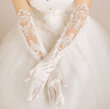 Рукавички весільні довгі Київ - фото 1