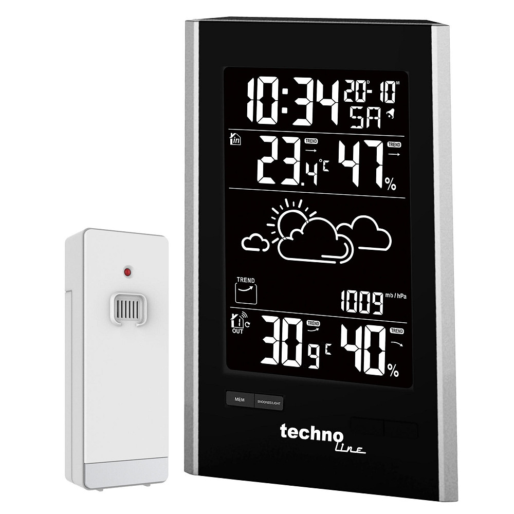 Метеостанция Technoline WS9060 Black/Silver (WS9060) Вінниця - фото 1