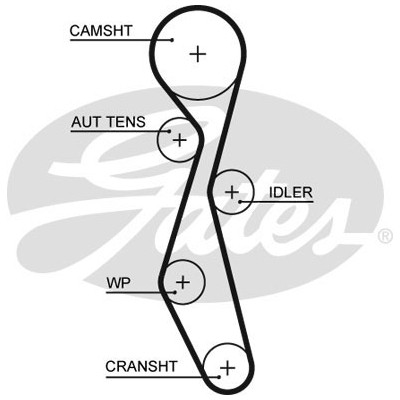 Комплект ременя ГРМ з помпой Gates KP25633XS Вінниця - фото 2