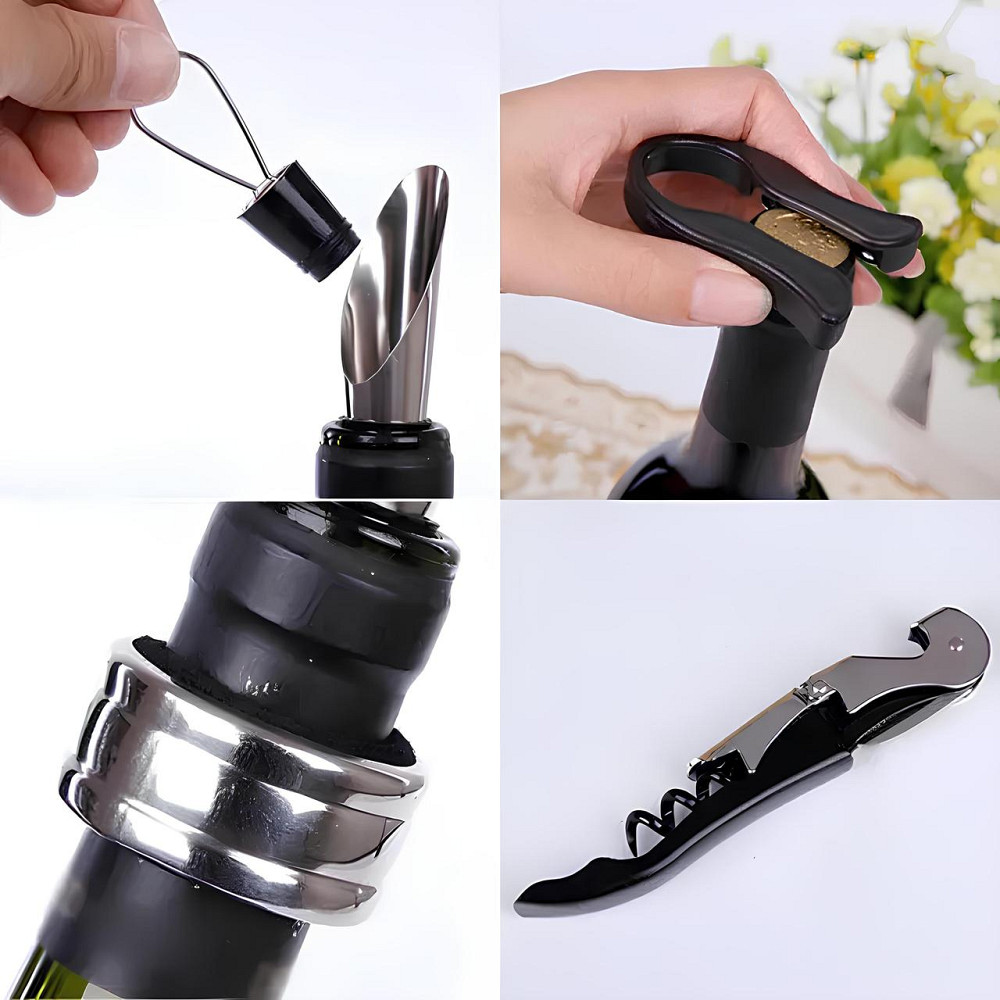 Набір для вина (у вигляді пляшки) Інструменти сомельє, Кейс з винним приладдям Київ - фото 3