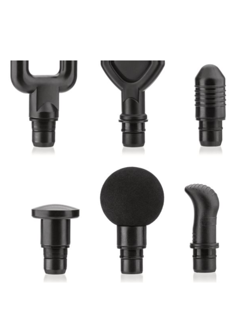 Масажер Gymtek перкусійний зі змінними насадками сірий Киев - изображение 6