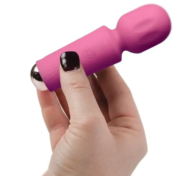 Вібромасажер Rocks Off Mini Wand Peony Pink, 16 режимів Львів