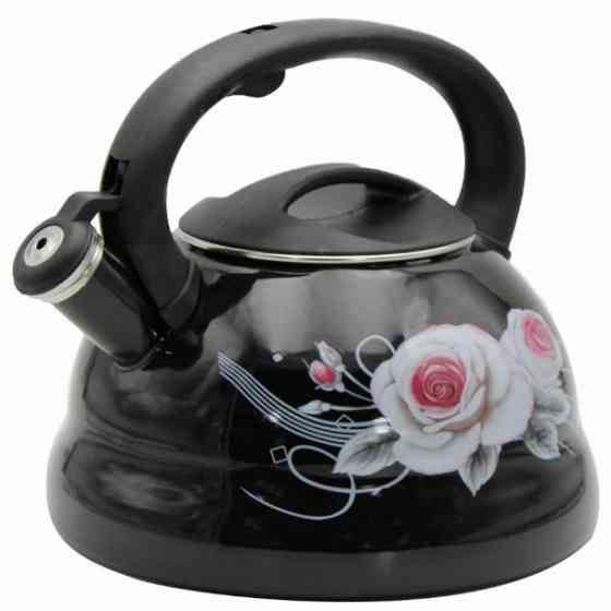 Гарний чайник для плит Edenberg EB-12610 3л, Чайник зі свистком з одинарним дном на кухню 3 л BG-92 Львів