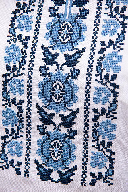 Вышиванка женская льняная, белая топ Киев - изображение 3