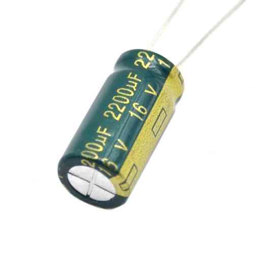 Надійний алюмінієвий електролітичний конденсатор 2200 мкФ 16 В, 10 шт, 105°C Київ