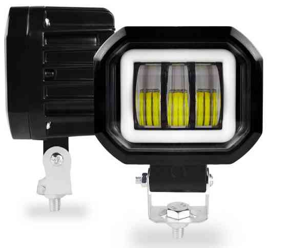 Фара світлодіодна LED квадратна противотуманная 30W + LED кільце з чіткою світловий кордоном Мукачево