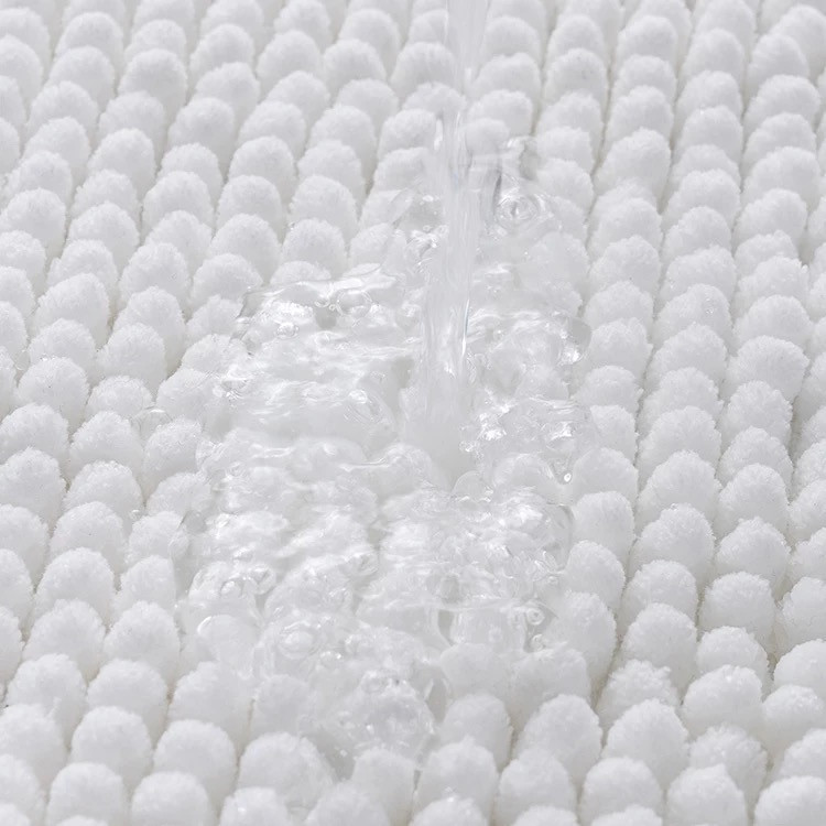 Коврик для ванны и душа с мягким длинным ворсом Bathlux 80*50, нескользящий Белый Каменец-Подольский - изображение 2